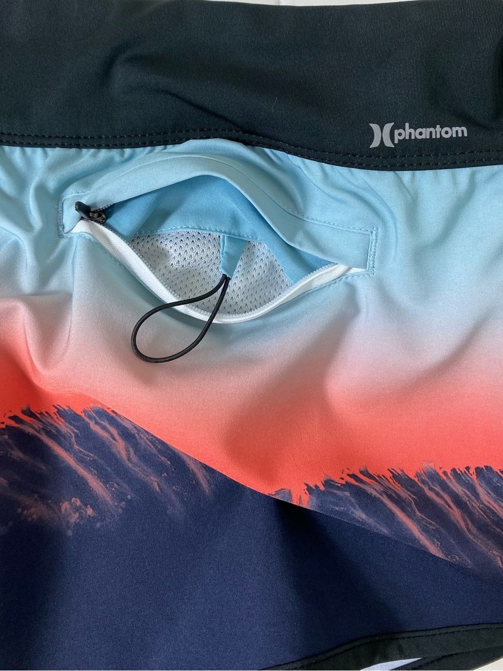 Hurley Women’s Board Shorts Size Large Sunset Ombre Swim Tropical Sunset Shorts - Picture 9 of 11